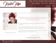 Tablet Screenshot of kirstin-kaefer.de